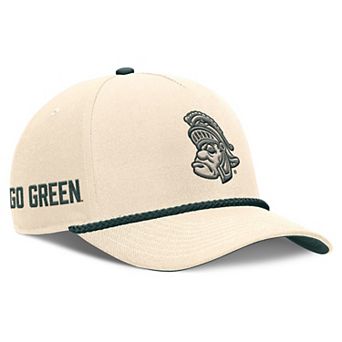 Unisex Nike Natural Michigan State Spartans Legacy Vintage Rope Rise Adjustable Hat
