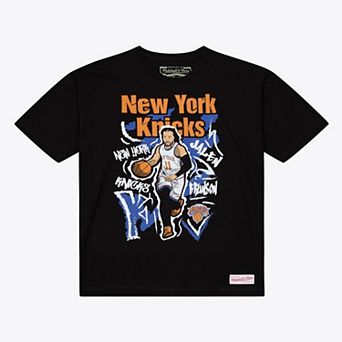 Men's Mitchell & Ness Jalen Brunson Black New York Knicks Chalked Up T-Shirt