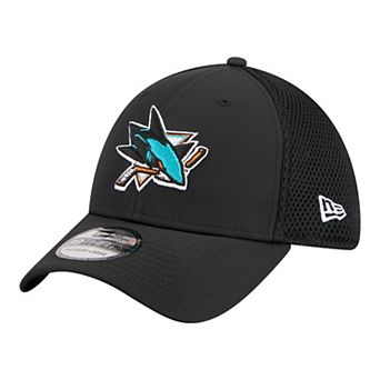 Men's New Era Black San Jose Sharks Logo 39THIRTY Flex Hat