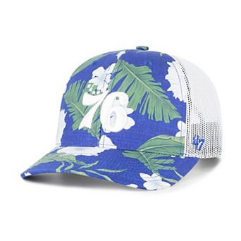 Men's '47 Royal Philadelphia 76ers Beach Side Trucker Adjustable Hat