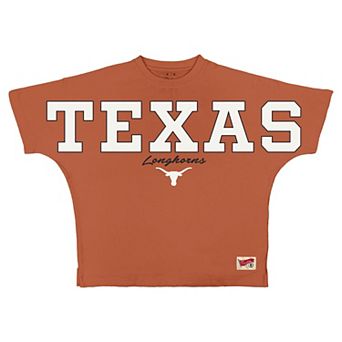 Women's Pressbox Texas Orange Texas Longhorns Flannigan Oversized T-Shirt