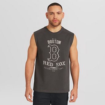 Men's Darius Rucker Collection by Fanatics Charcoal Boston Red Sox Muscle Tank Top