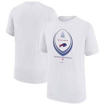 Youth Nike White Buffalo Bills Icon Legend Dri-FIT T-Shirt