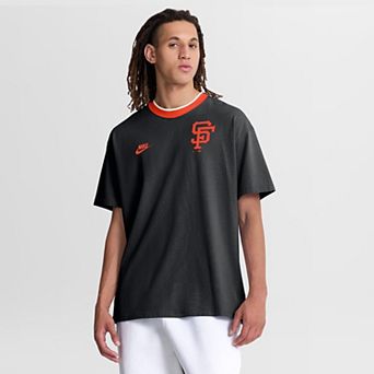 Men's Nike Black San Francisco Giants Cooperstown Collection Ringer T-Shirt