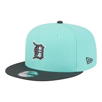 Men's New Era Turquoise/Charcoal Detroit Tigers Two-Tone Color Pack 9FIFTY Snapback Hat