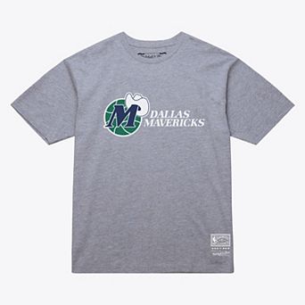 Unisex Mitchell & Ness Heather Gray Dallas Mavericks Hardwood Classics Arch T-Shirt