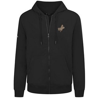 Men's Levelwear Black Los Angeles Dodgers Podium Full-Zip Hoodie