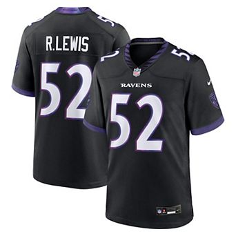 Men's Nike Ray Lewis Black Baltimore Ravens Alternate Retired Player Game Jersey