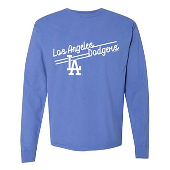 Women's Soft as a Grape Royal Los Angeles Dodgers Pigment Dye Long Sleeve T-Shirt