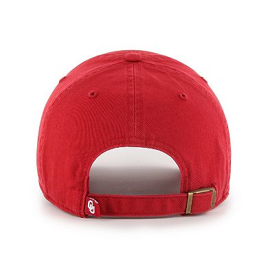 Youth '47 Crimson Oklahoma Sooners Clean Up Adjustable Hat