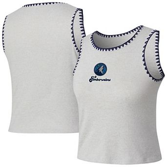 Women's Concepts Sport Gray Minnesota Timberwolves Neptune Hacci Knit Tank Top