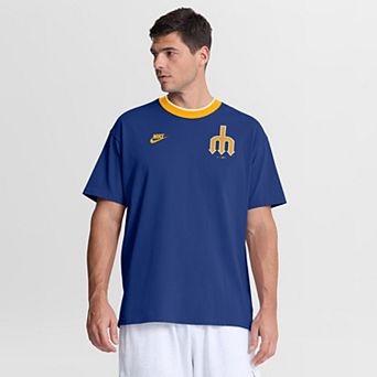 Men's Nike Royal Seattle Mariners Cooperstown Collection Ringer T-Shirt