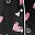 Black With Pink Hearts