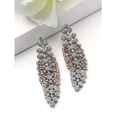 AGP PARIS Luxe Floral Cluster Statement Earrings