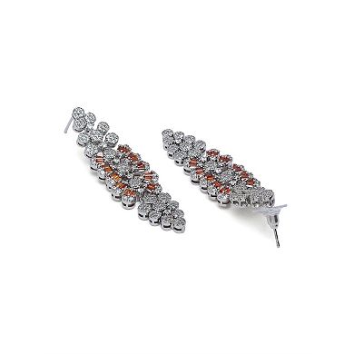 AGP PARIS Luxe Floral Cluster Statement Earrings