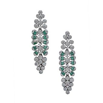 AGP PARIS Luxe Floral Cluster Statement Earrings