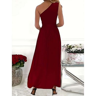 Seoria One Shoulder Maxi Dress