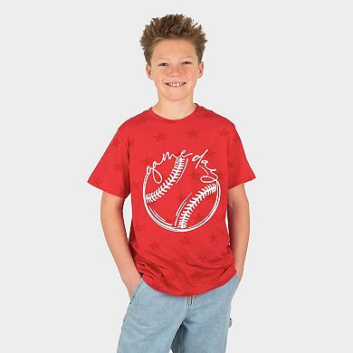 Game Day Baseball - Youth Short Sleeve Star Tee