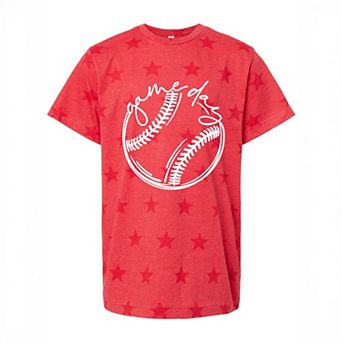 Game Day Baseball - Youth Short Sleeve Star Tee