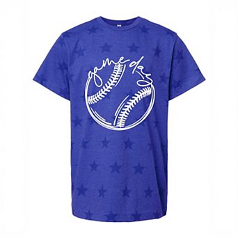 Game Day Baseball - Youth Short Sleeve Star Tee