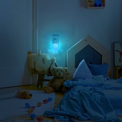 0.5W Integrated LED Color Changing Plug In Night Light 3000K+RGB Acrylic Dimmable Light White 4 Pack