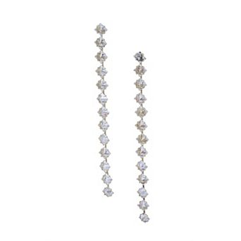 AGP PARIS Crystal Line Drop Earrings