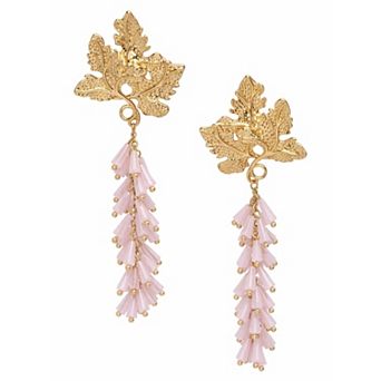 AGP PARIS Leaf Branch Drop Earrings