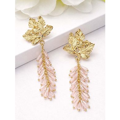 AGP PARIS Leaf Branch Drop Earrings