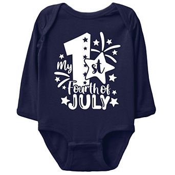 My 1st Fourth of July - Baby Long Sleeve Bodysuit