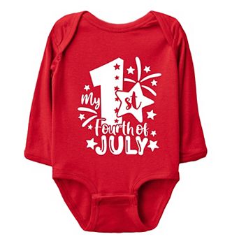 My 1st Fourth of July - Baby Long Sleeve Bodysuit