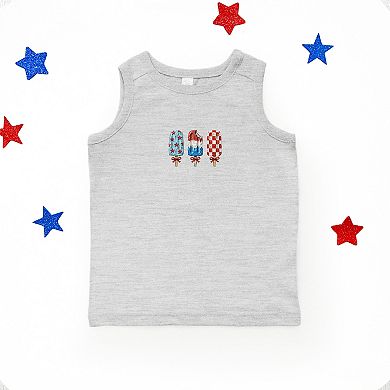 Patriotic Popsicles - Youth Tank Top