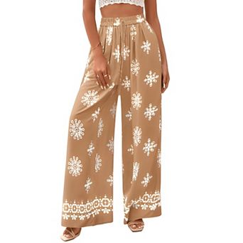 Womens Relaxed Floral Lounge Pants