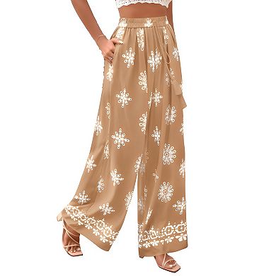Womens Relaxed Floral Lounge Pants