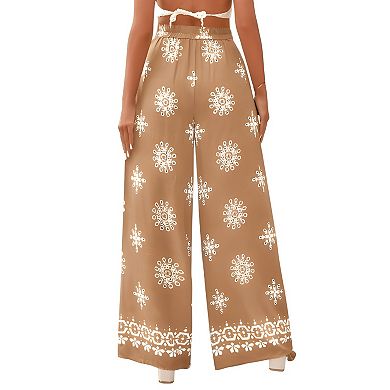 Womens Relaxed Floral Lounge Pants