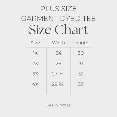 Hello Sunshine Tall - Women's Plus Sized Garment Dyed Graphic T-Shirt