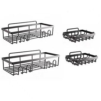 Shower Caddy Shelf Organizer Rack With Soap Holder, set of 4