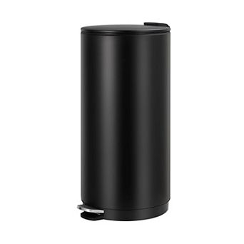 8 Gallon Round Trash Can with Soft-Close Lid and Foot Pedal Compact Kitchen Trash Can