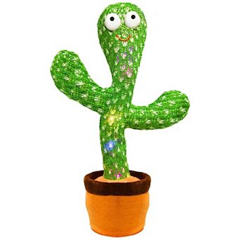 Interactive Toys Dancing Talking Cactus Toy, Singing Musical Record Repeat What You Say Light Up Toy