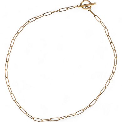 Women's Paperclip Link Fashion Necklace Simple Minimalist Chain Design