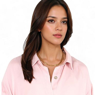 Women's Paperclip Link Fashion Necklace Simple Minimalist Chain Design