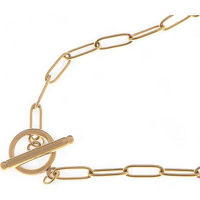 Women's Paperclip Link Fashion Necklace Simple Minimalist Chain Design