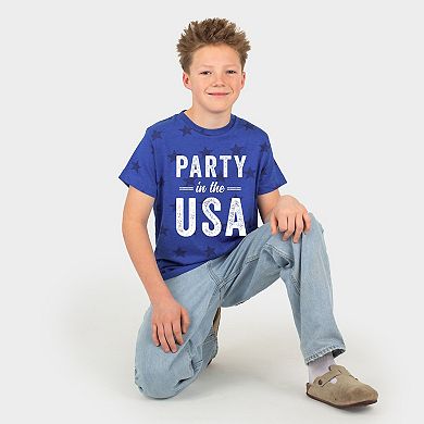 Party in the USA - Youth Short Sleeve Star Tee