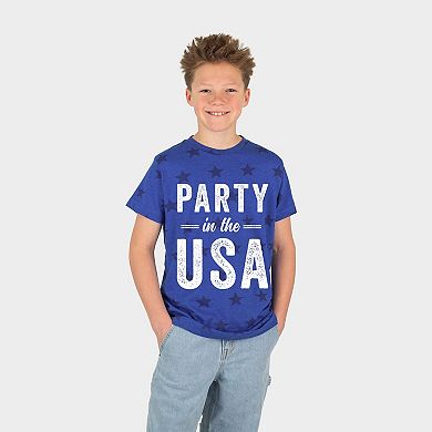 Party in the USA - Youth Short Sleeve Star Tee