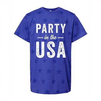 Party in the USA - Youth Short Sleeve Star Tee