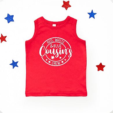 Red White And Blue Cousin's Crew - Toddler Graphic Tank