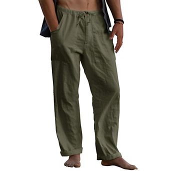 Mens Loose Fit Casual Trousers