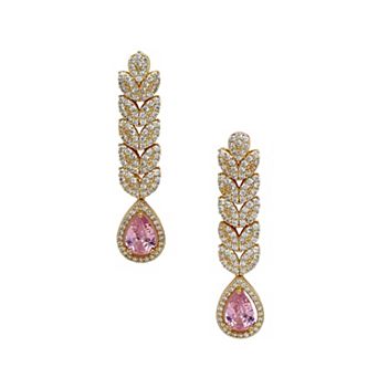 AGP PARIS Leaf Cascade Teardrop Statement Earrings