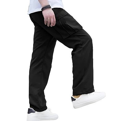 Mens Stretch Drawstring Cargo Pants