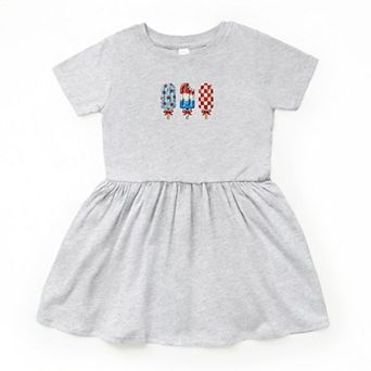 Patriotic Popsicles - Toddler Graphic Dress