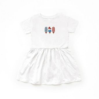 Patriotic Popsicles - Toddler Graphic Dress